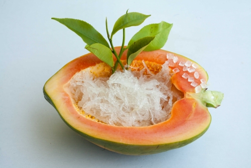 SALANGANES’ NEST STEAMED WITH PAPAYA