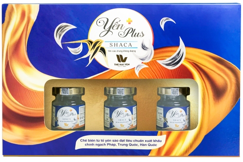 YẾN PLUS SHACA YẾN SÀO CHƯNG KHÔNG ĐƯỜNG (HỘP 6 QUÀ TẶNG)